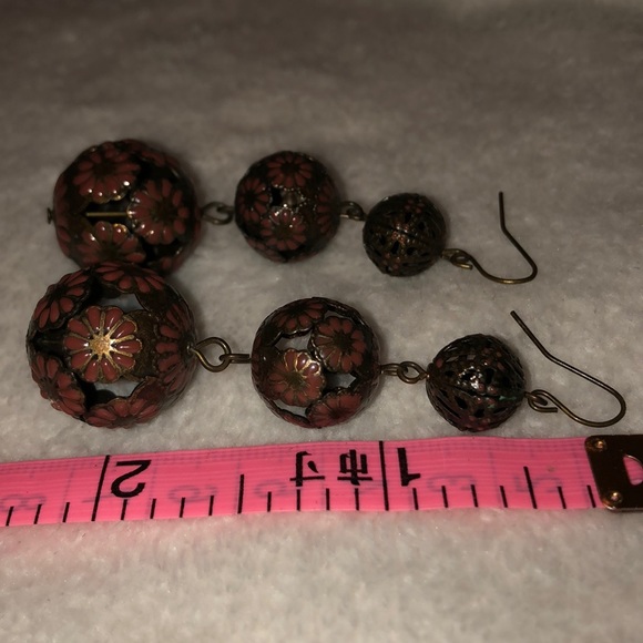 ❣️Intricate&Unique dangle earrings! Lightweight - Picture 4 of 8